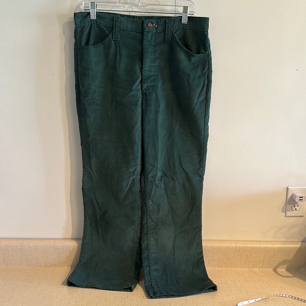 Sears Green Boot Cut Pants with Flare